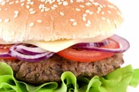 Half-pound hamburgers